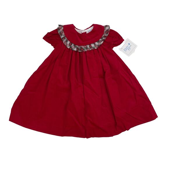 NWT Bailey Boys 18M Red Corduroy & Tartan Float